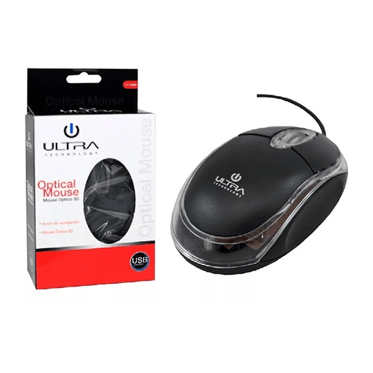 Mouse Óptico Ultra USB Ut-120un Negro