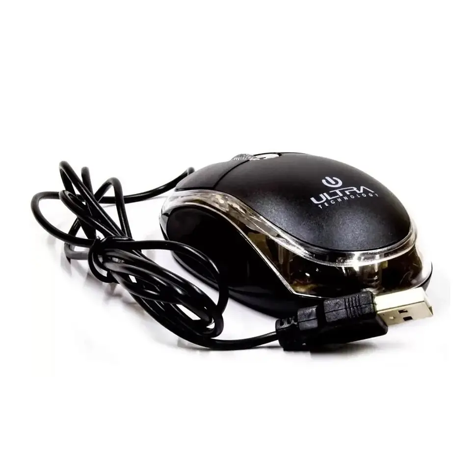 Mouse Óptico Ultra USB Ut-120un Negro 3