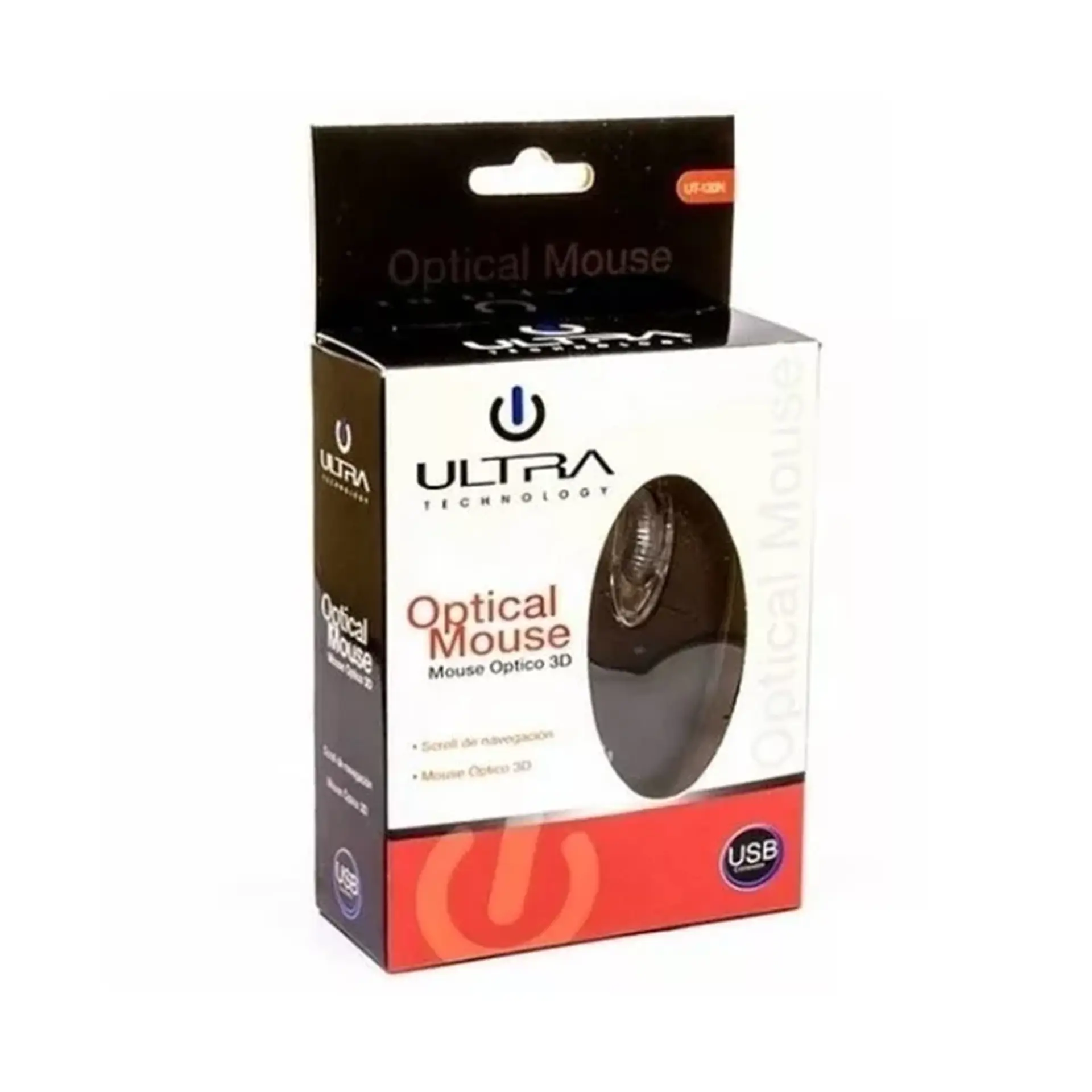 Mouse Óptico Ultra USB Ut-120un Negro 4