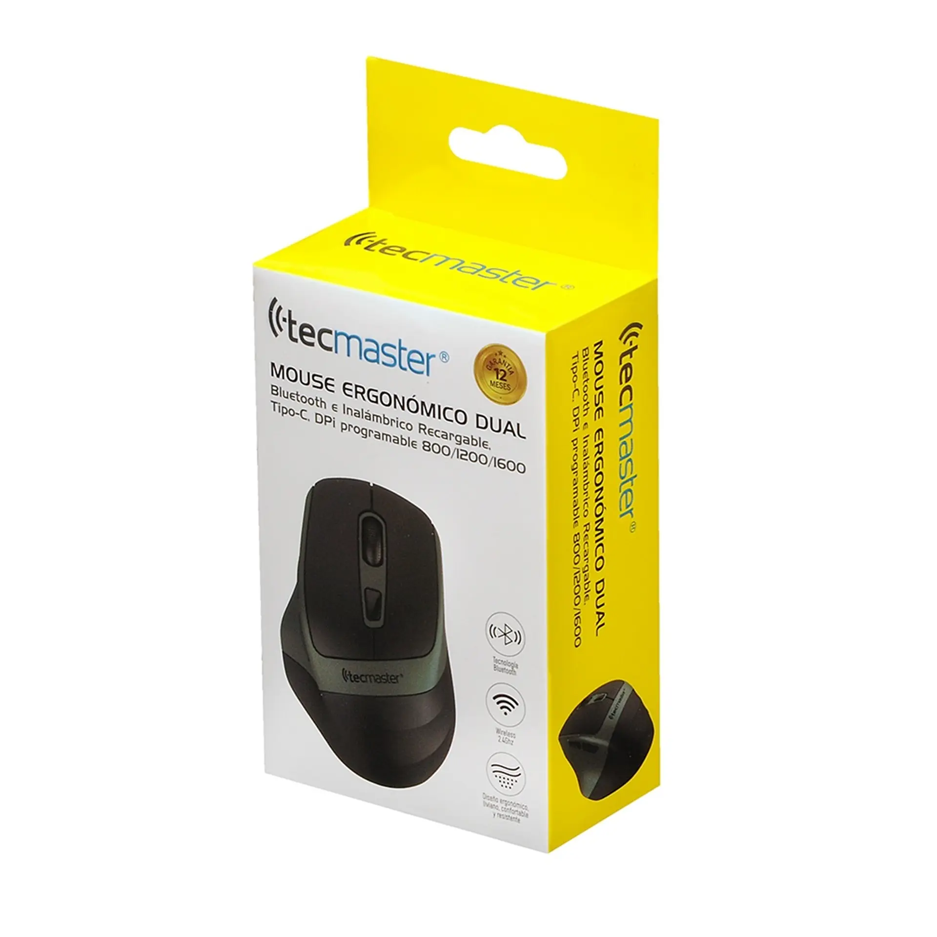 Mouse Tecmaster Dual Bluetooth Recargable TM-100546 3