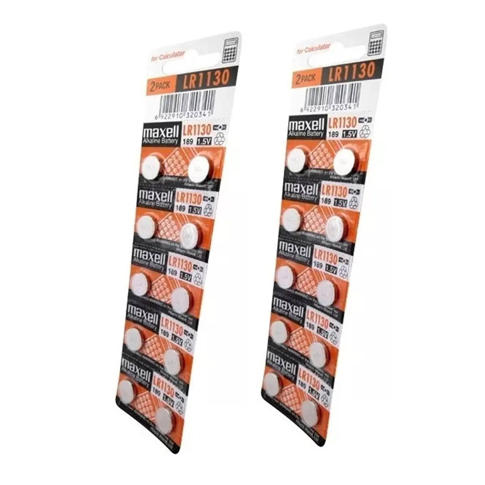 Pack 10 Pilas Maxell Botón Lr1130 AG10 1.5V 4