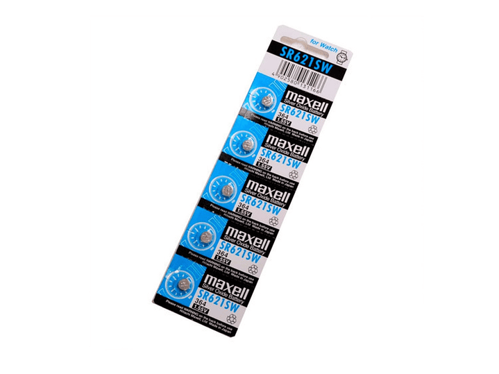 Pack 5 Pilas Maxell Botón Sr621sw Ag1 1.55V 2
