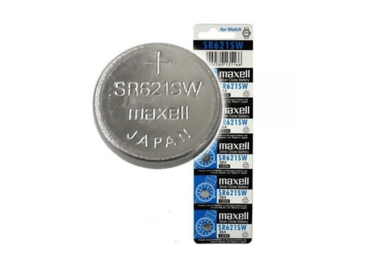 Pack 5 Pilas Maxell Botón Sr621sw Ag1 1.55V 3