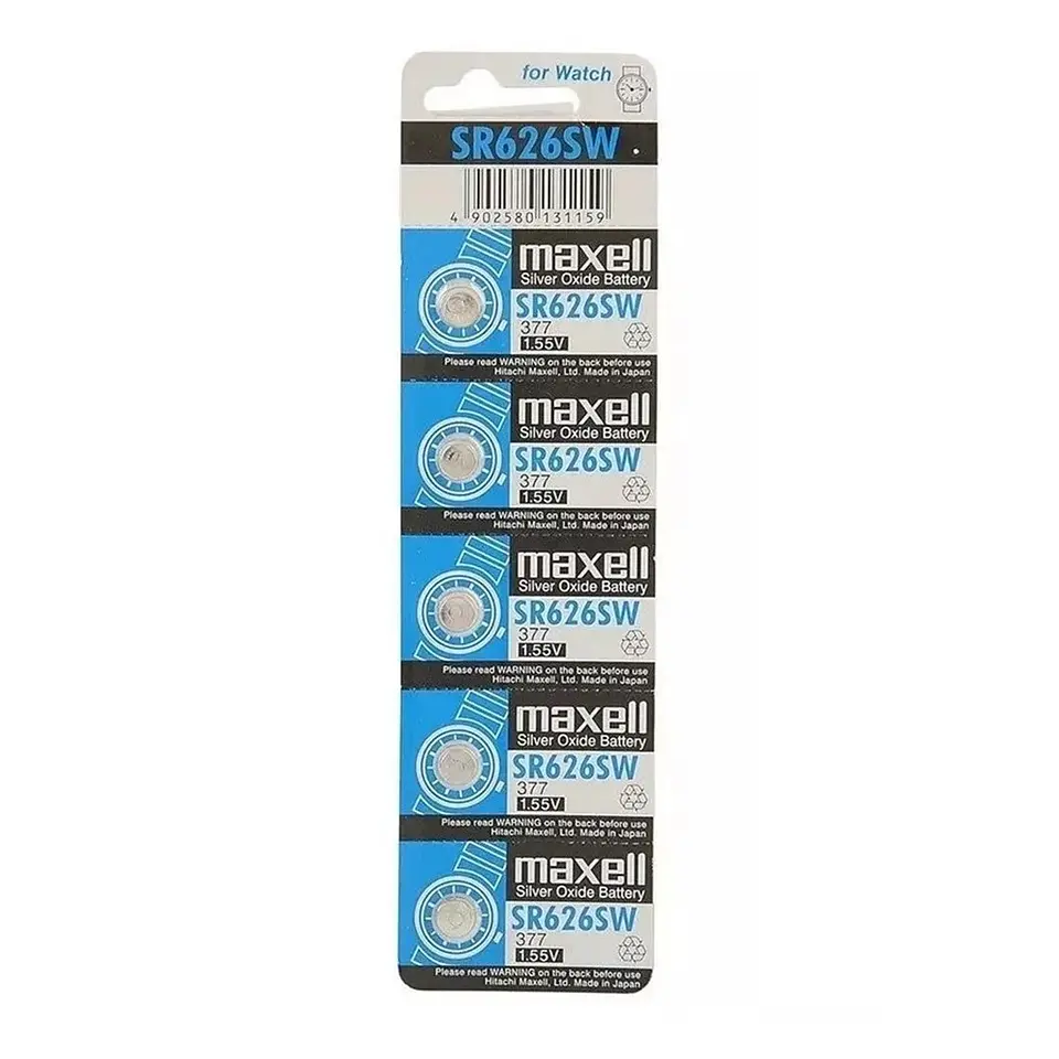 Pack 5 Pilas Maxell Boton Sr626sw Ag4 1.55V 1