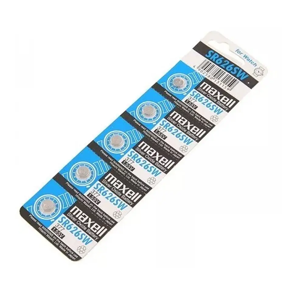 Pack 5 Pilas Maxell Boton Sr626sw Ag4 1.55V 4