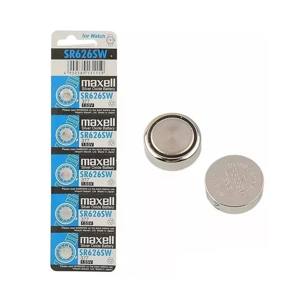 Pack 5 Pilas Maxell Boton Sr626sw Ag4 1.55V 5