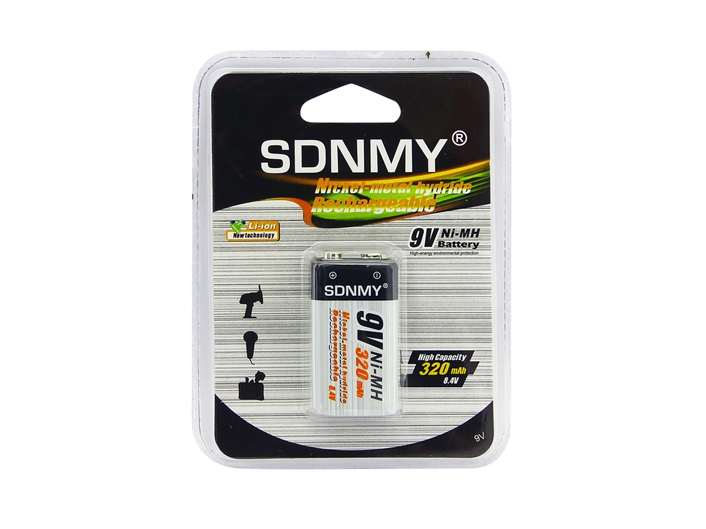Batería Recargable Sdnmy 9V 320 Mah 2