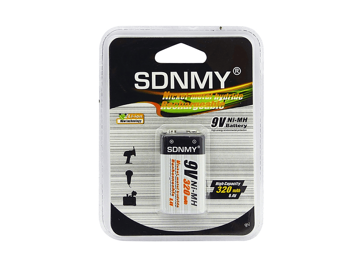 Batería Recargable Sdnmy 9V 320 Mah 2