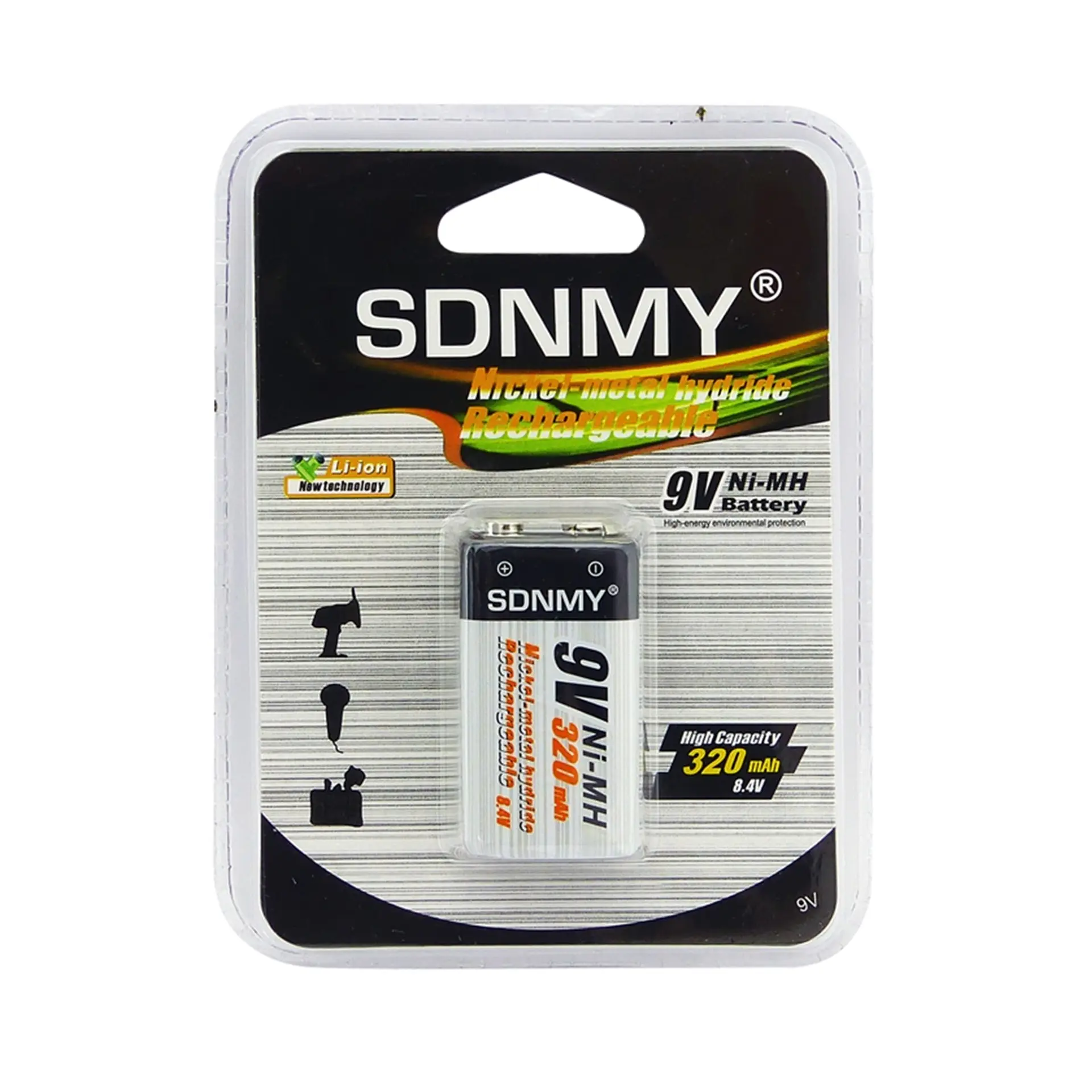 Batería Recargable Sdnmy 9V 320 Mah 2