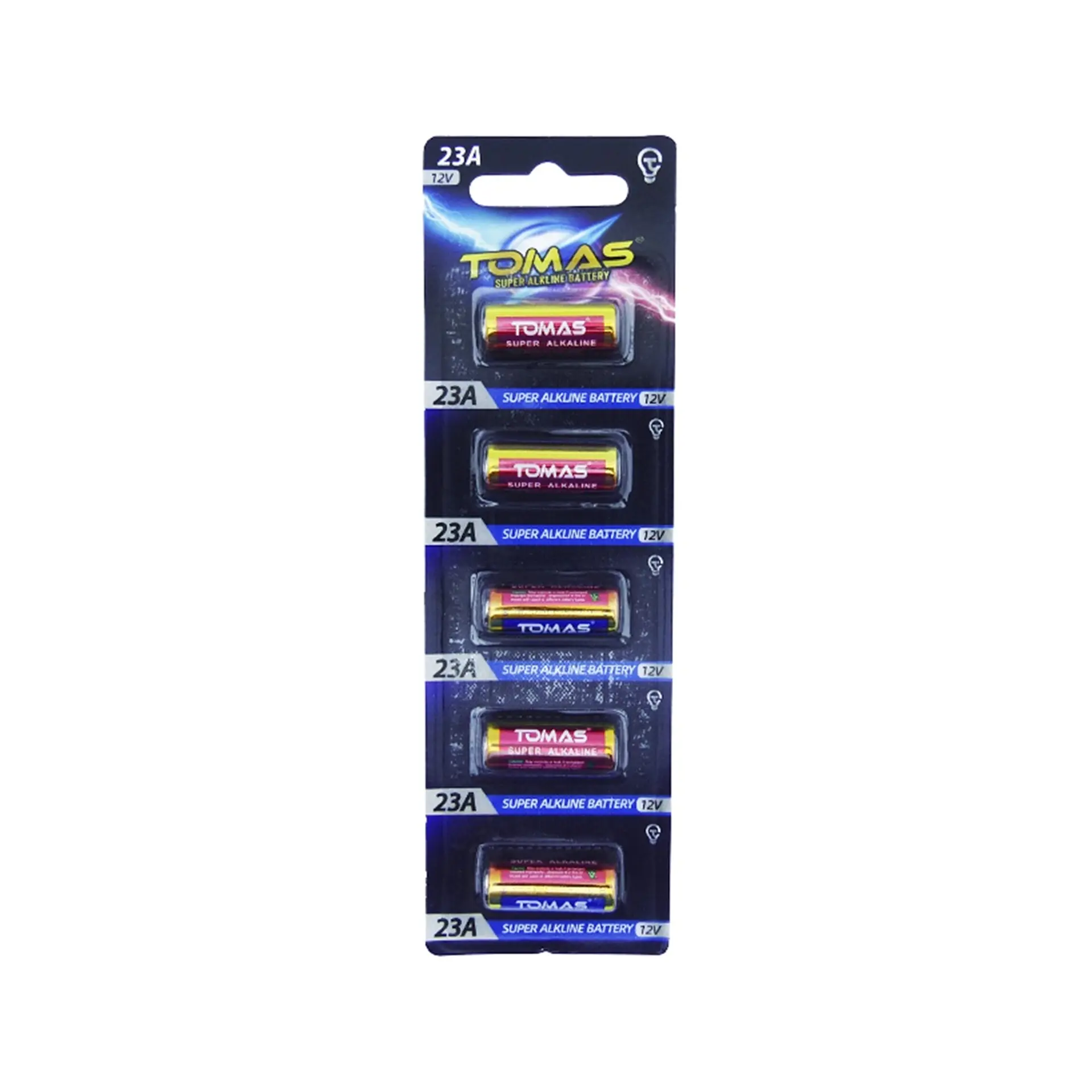 Pack 5 Pilas Tomas 23A 12v Alkaline 1