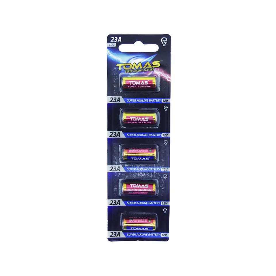 Pack 5 Pilas Tomas 23A 12v Alkaline 1
