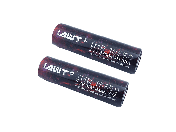 Pack 2 Batería 18650 Awt Recargable 3500mah Plana 1