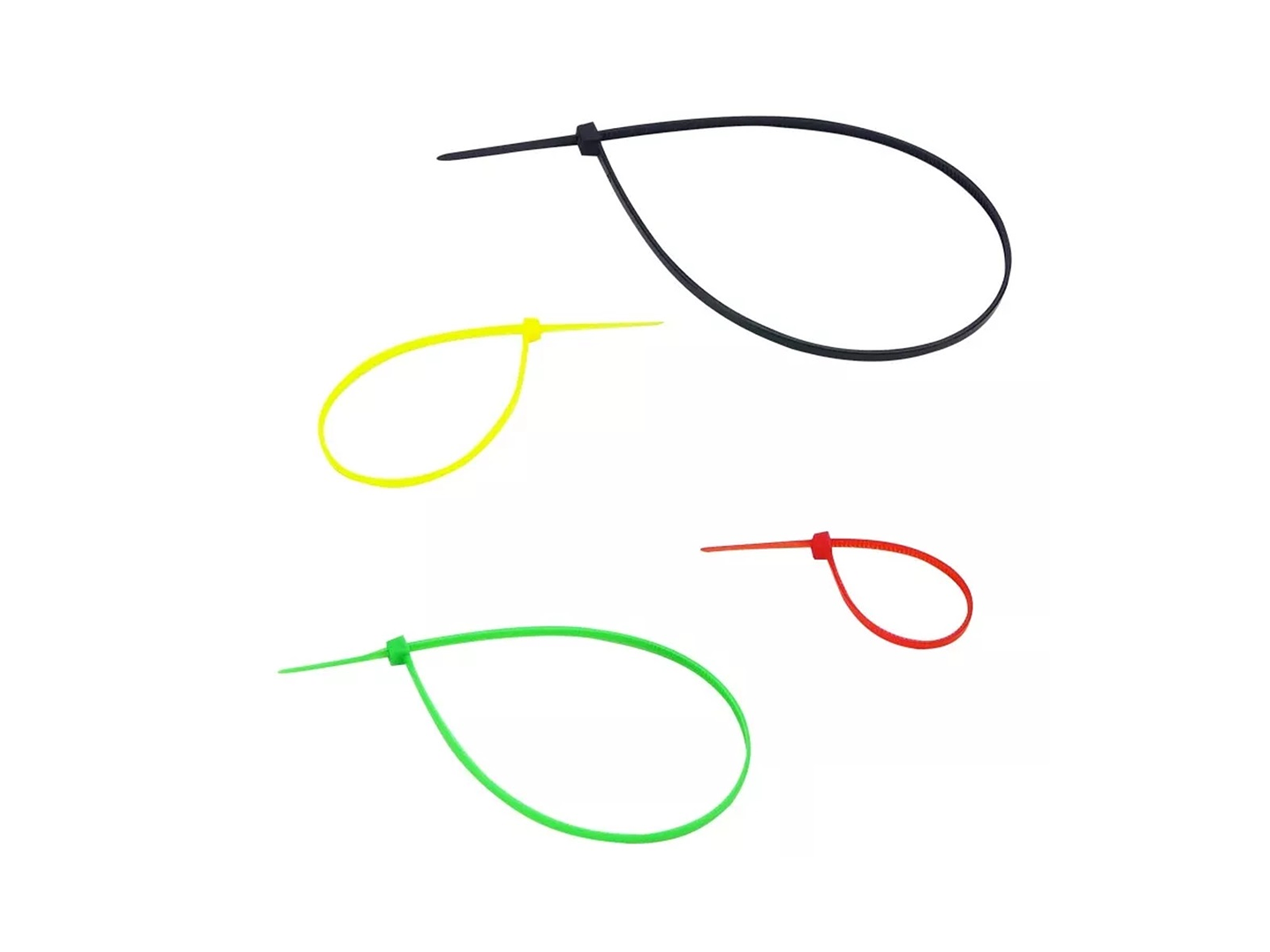 Pack 40 Amarra Cable Plasticas de 10, 15, 20 y 25Cm 2