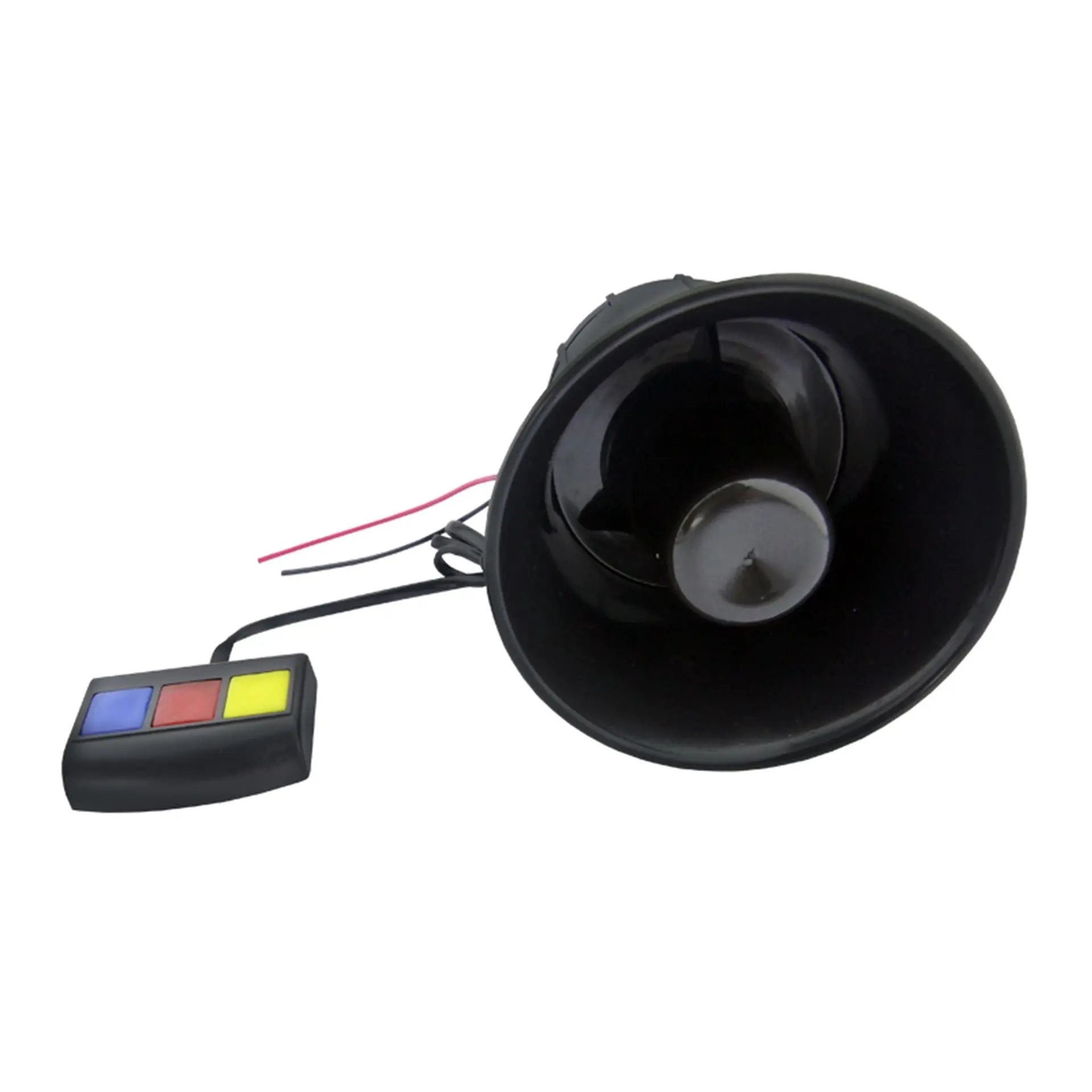 Bocina Sirena Policial Pato 3 Tonos Moto Auto 12v 3