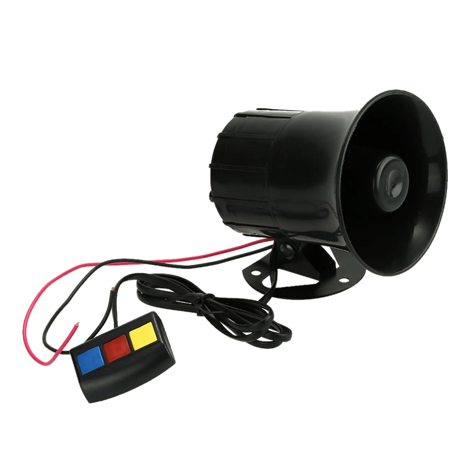 Bocina Sirena Policial Pato 3 Tonos Moto Auto 12v 7