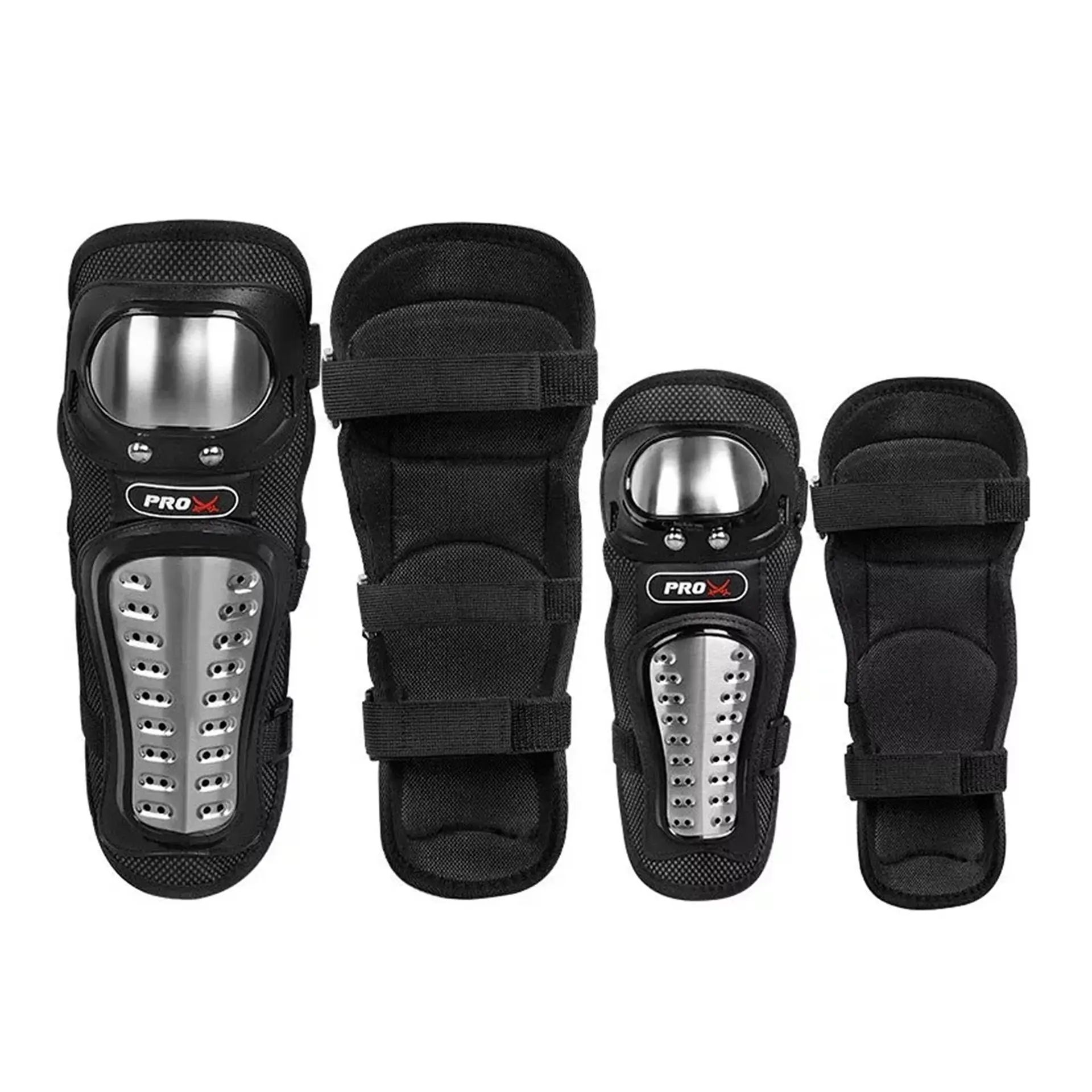 Set Protección Rodillera Y Codera Metal Pro-Biker 2