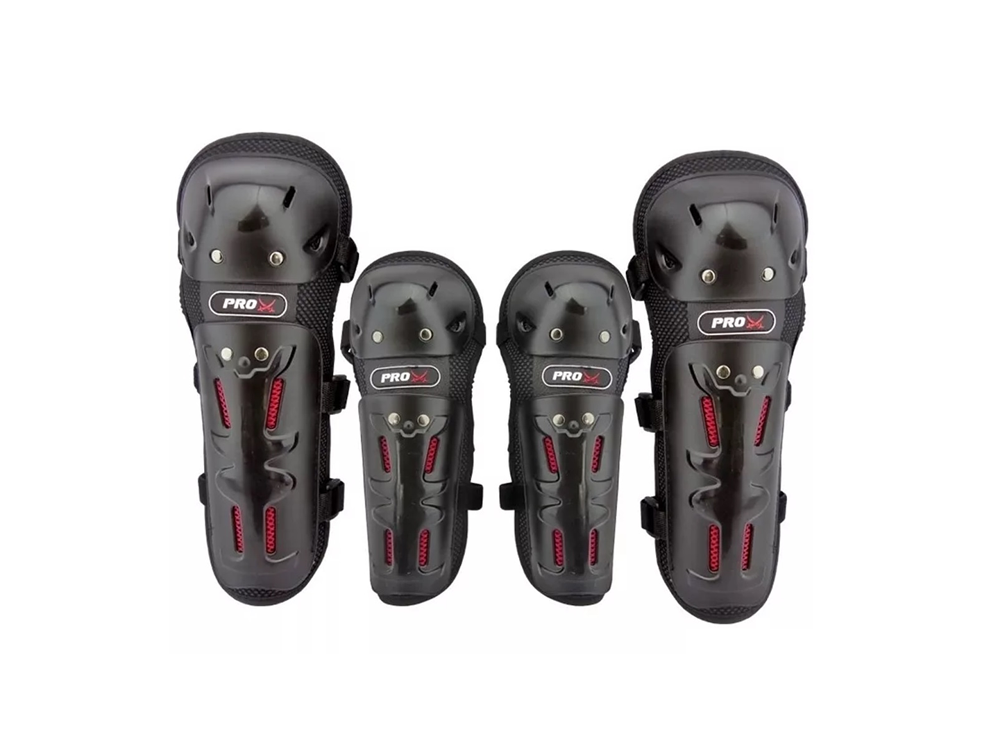 Set Protecciones Moto Rodilleras y Coderas Cobra 1