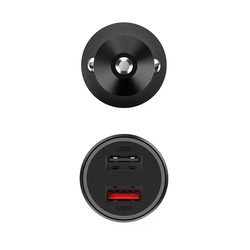 Cargador Xiaomi Mi 37w Dual-Port para Autos Negro 3