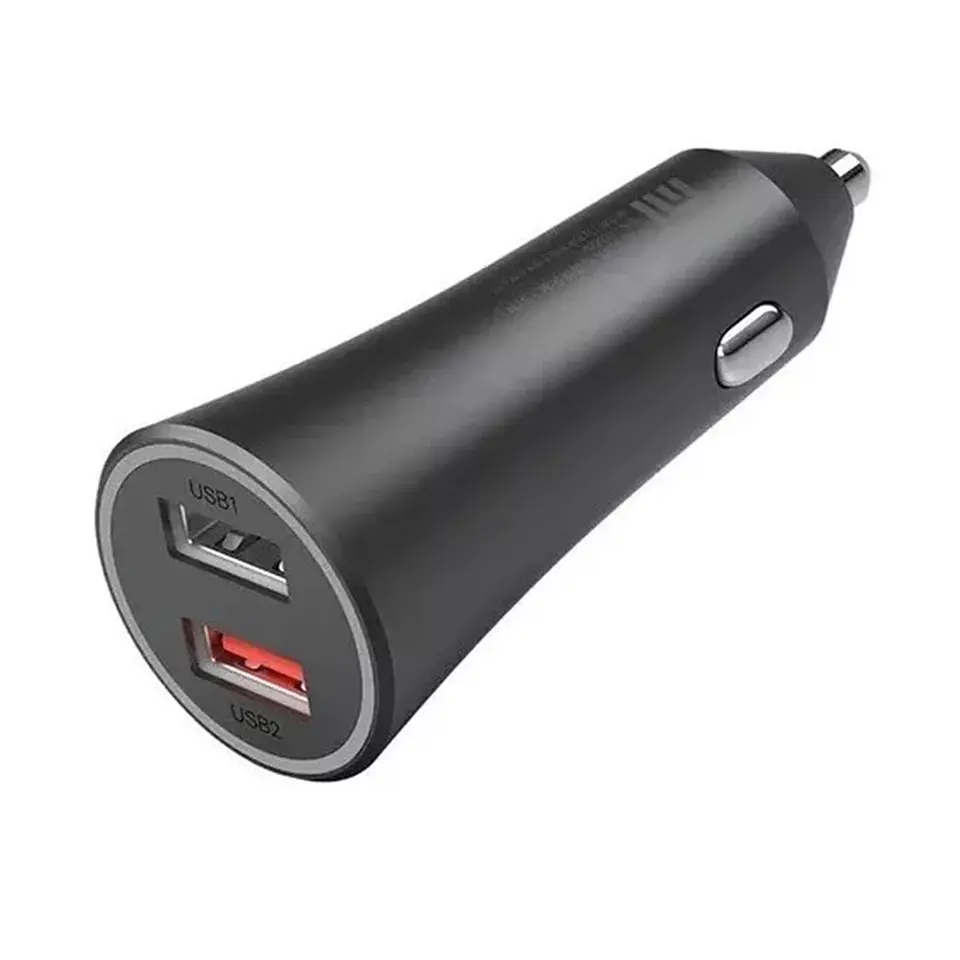 Cargador Xiaomi Mi 37w Dual-Port para Autos Negro 4