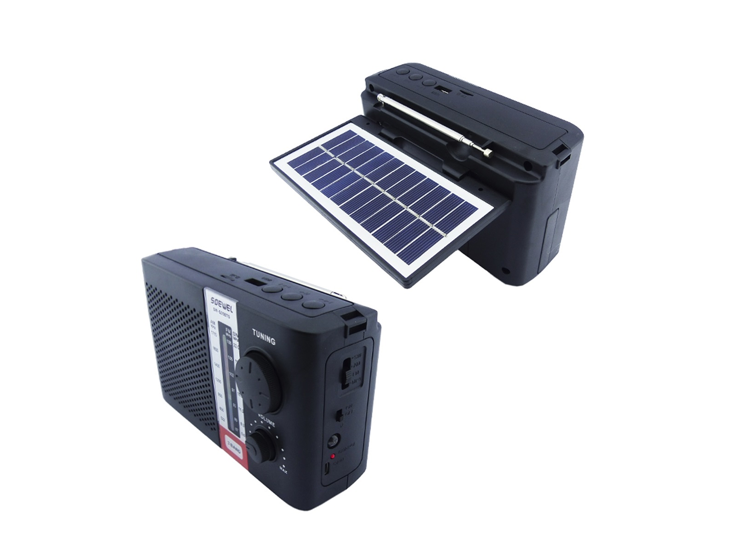 Radio Solar AM/FM 3 Bandas Recargable SW-Q35BTS 2