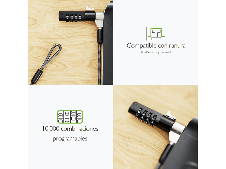 Candado Seguridad Notebook Bolt C Clave Klip Xtreme 8