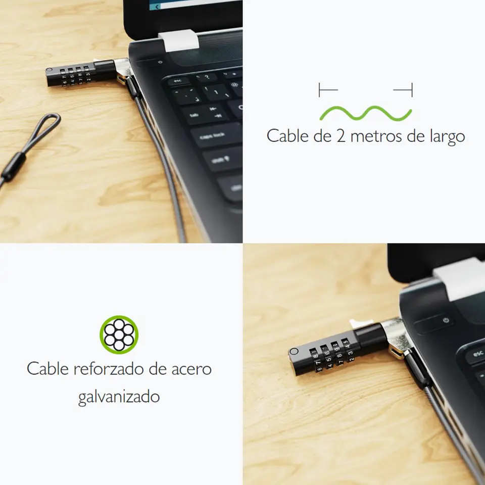 Candado Seguridad Notebook Bolt C Clave Klip Xtreme 9
