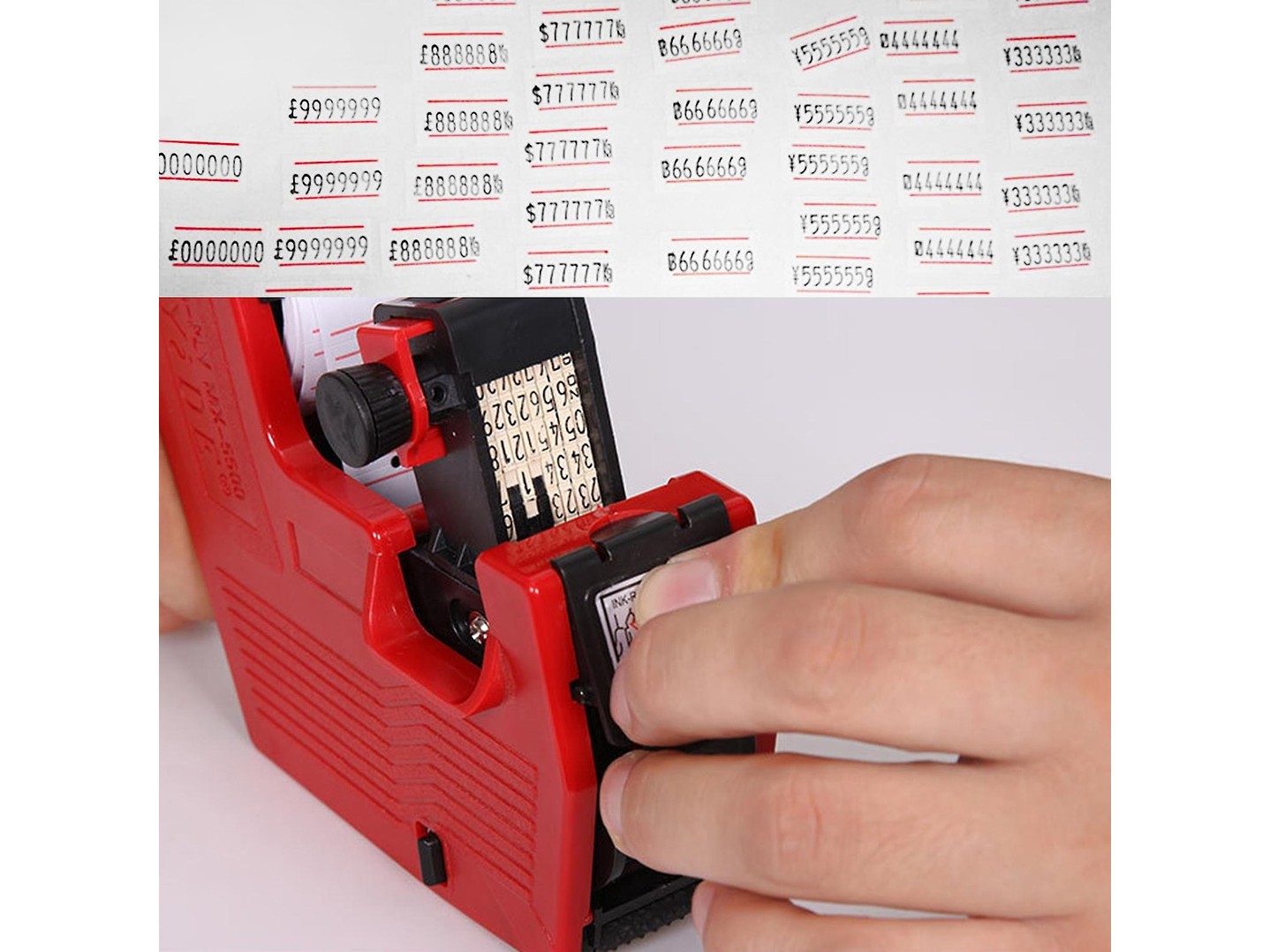 Pistola Etiquetadora De Precios o Código MX5500 8 Dígitos 7