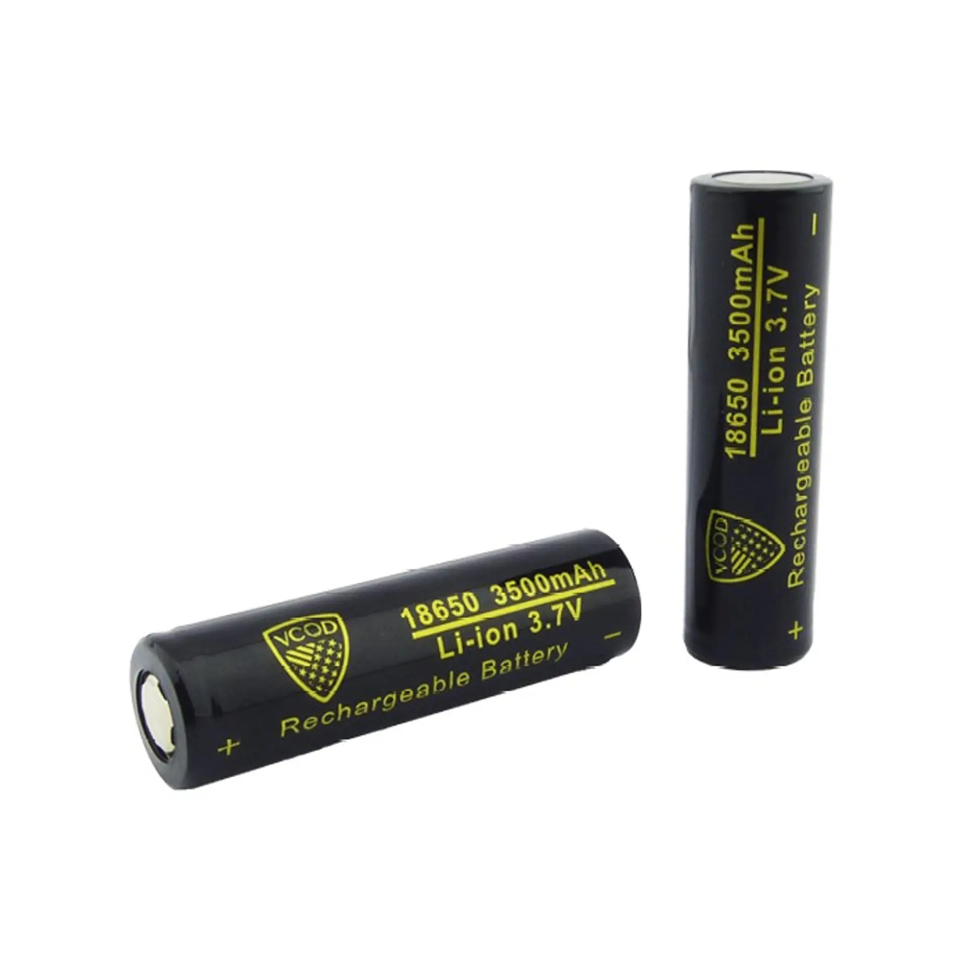 Pack 2 Batería 18650 VCOD Recargable 3500mah Plana 1