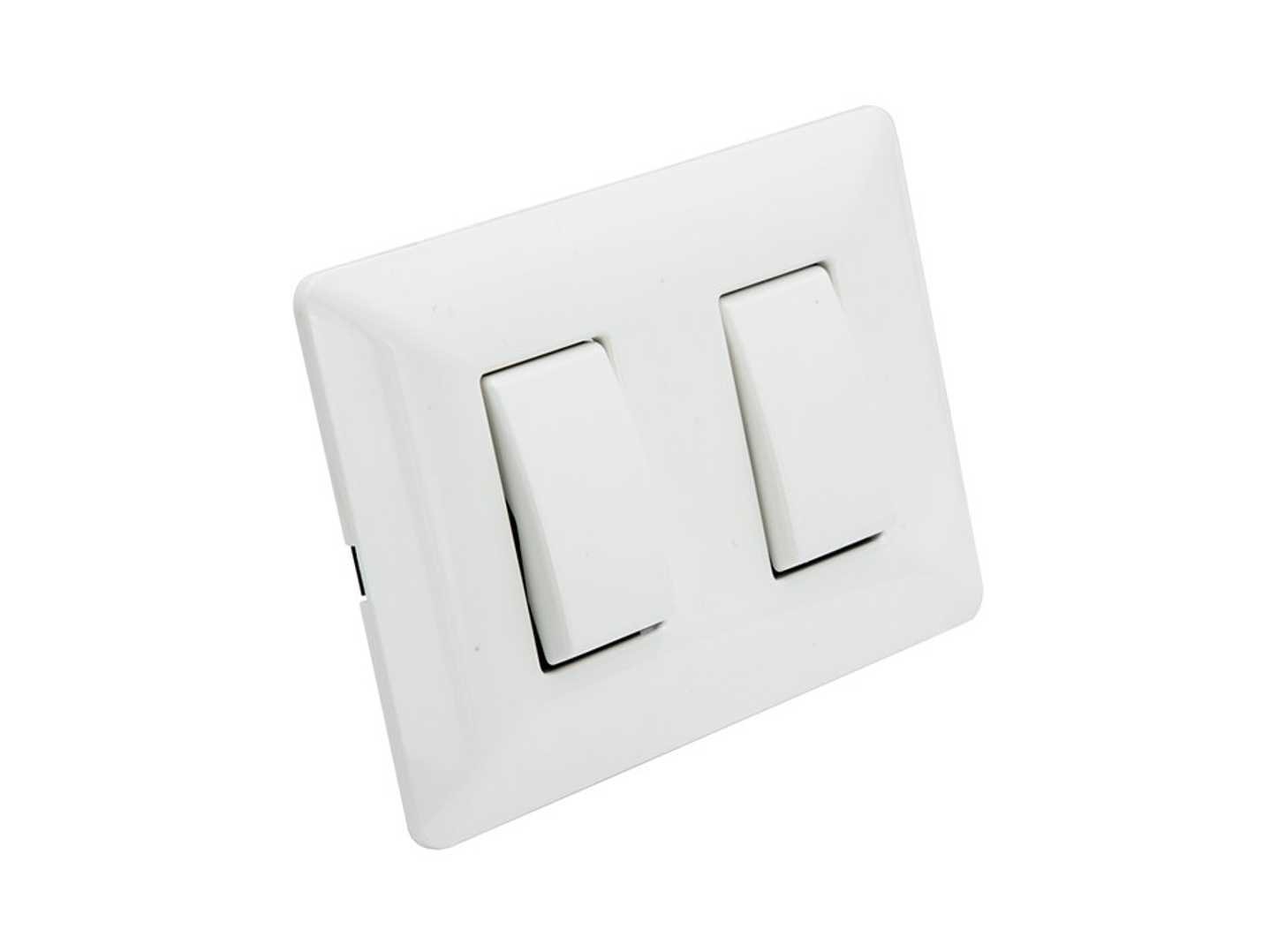 Interruptor Doble Pared Muro 250v 10a Philco Blanco  1