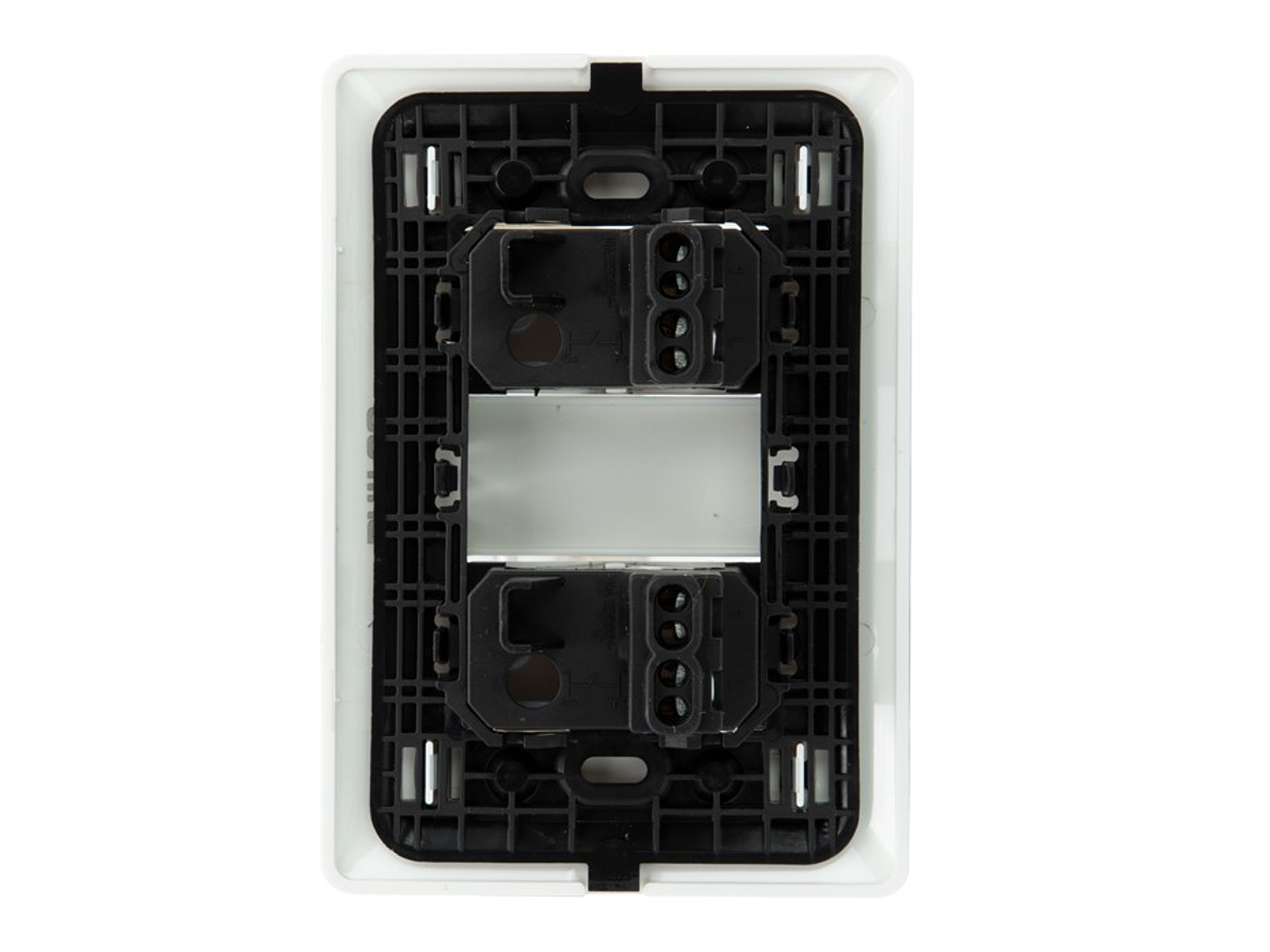 Interruptor Doble Pared Muro 250v 10a Philco Blanco  3