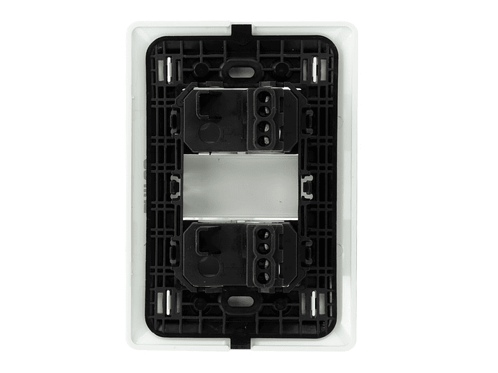 Interruptor Doble Pared Muro 250v 10a Philco Blanco  3