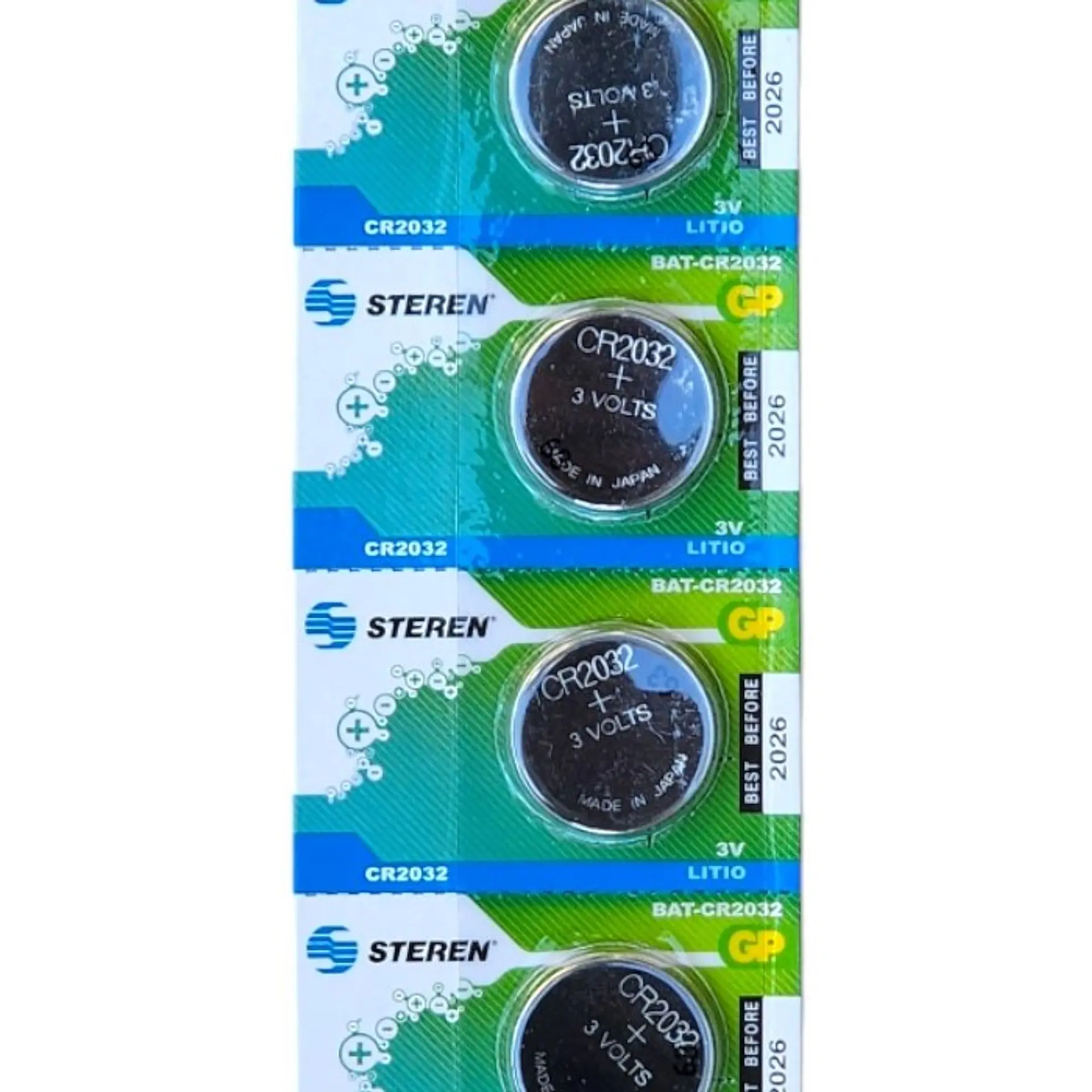 Pack 5 Pilas Cr2032 Tipo Botón Steren 2032 3