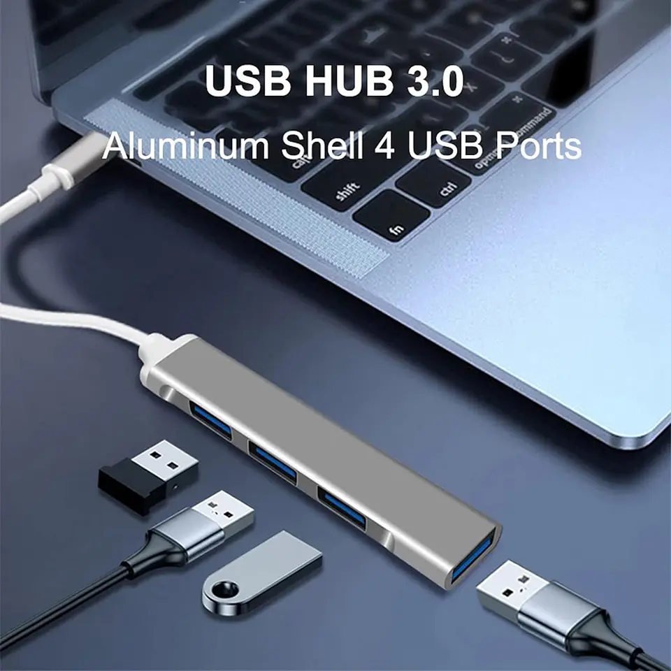 Hub Usb 3.0 Tipo C Modelo C809 4 Puertos 3