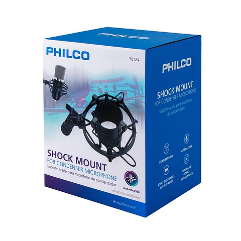 Soporte Tipo Araña Standar Para Micrófonos Philco