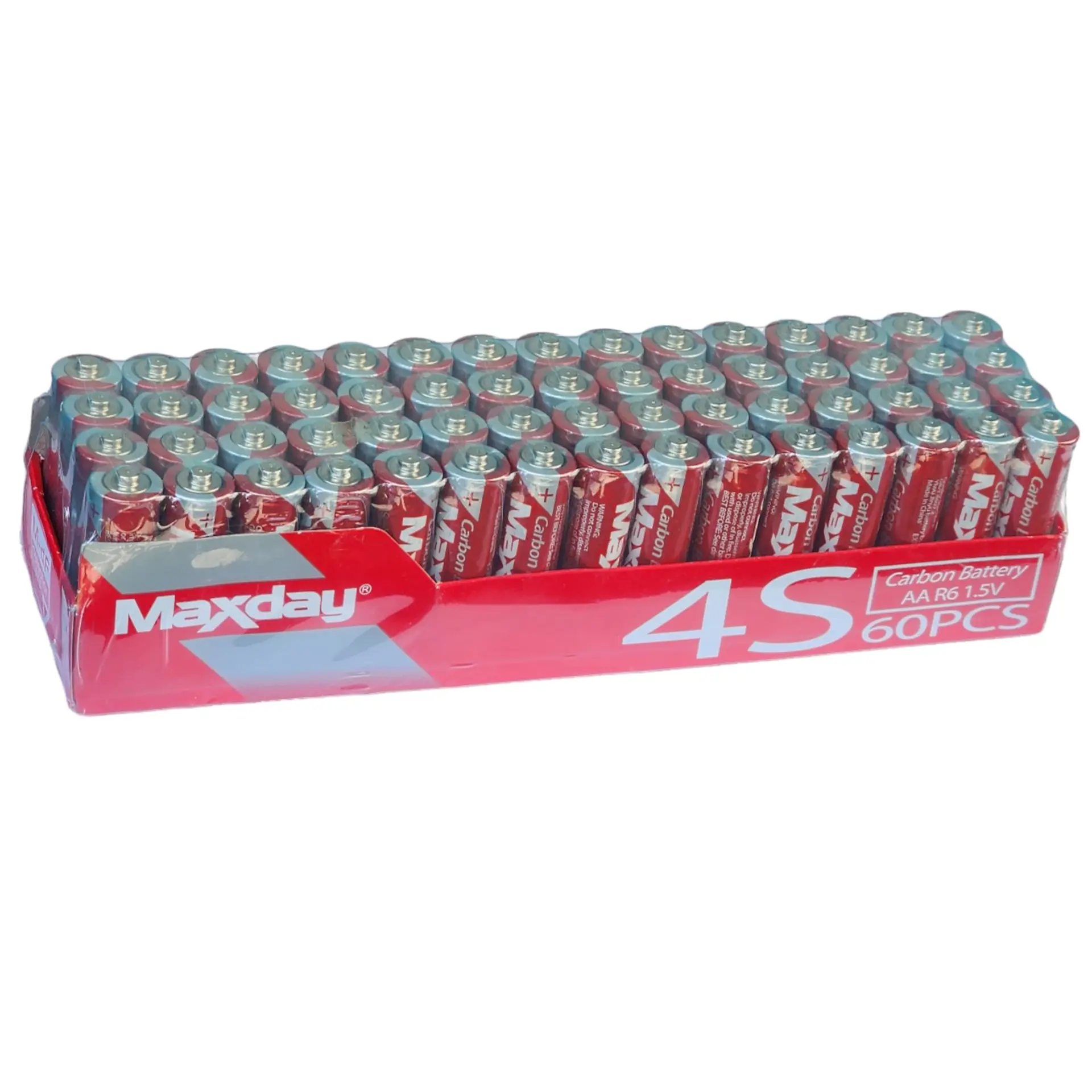 Pack 60 Pilas Maxday AA Carbon Battery R6 1