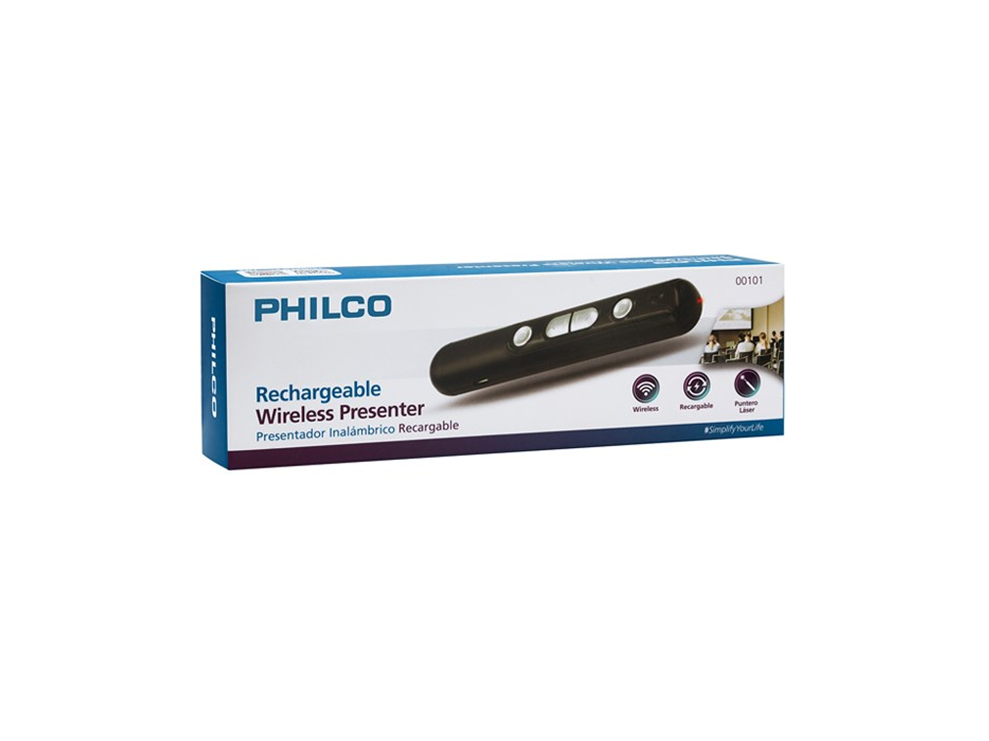 Presentador Diapositivas Laser Recargable Philco 0101 2