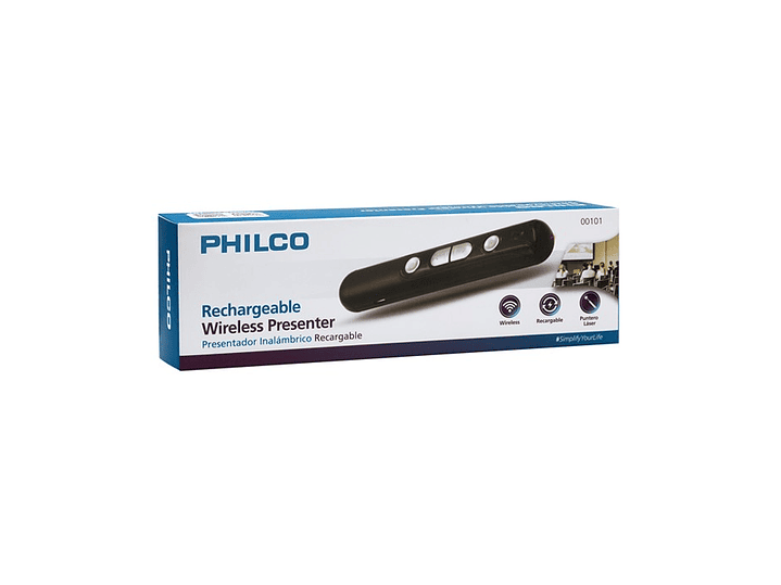 Presentador Diapositivas Laser Recargable Philco 0101 2