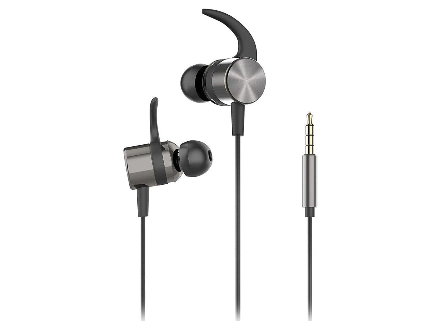 Audifonos HP In-ear con micrófono DHH-3114 Negro Jack 3.5 1