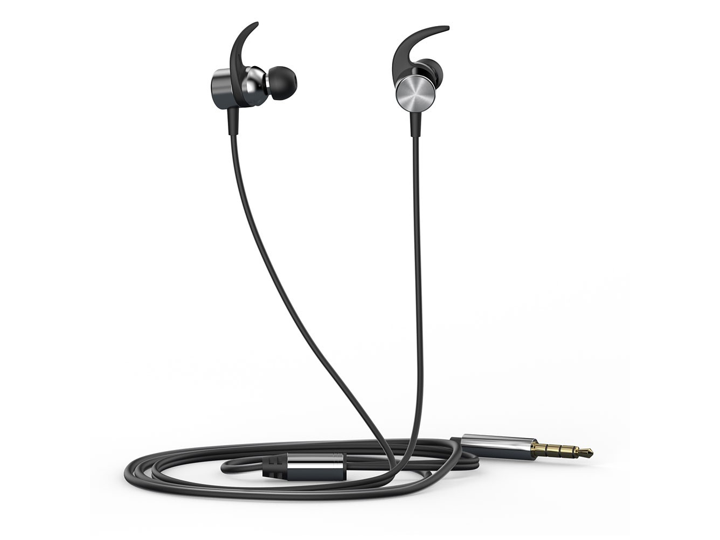 Audifonos HP In-ear con micrófono DHH-3114 Negro Jack 3.5 2