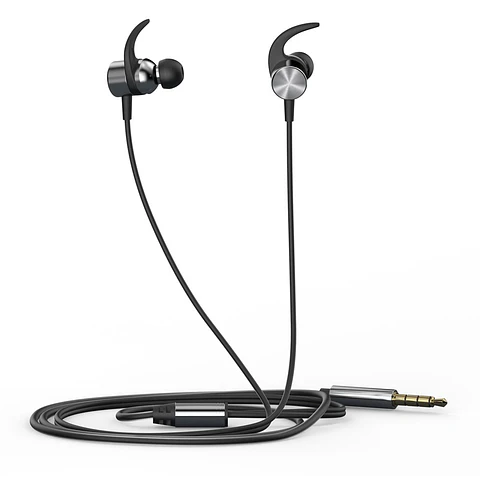 Audifonos HP In-ear con micrófono DHH-3114 Negro Jack 3.5