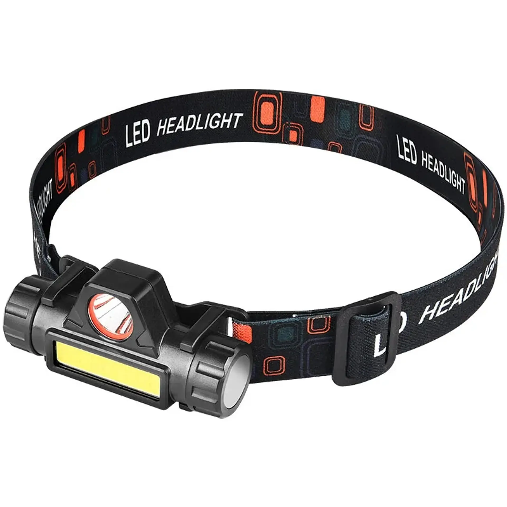 Linterna Cintillo Led Cob Minero Recargable 1