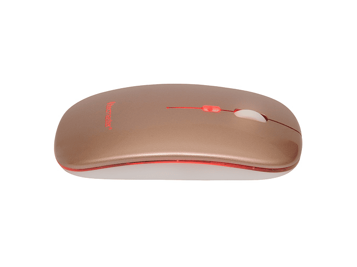 Mouse Slim Dual Inalámbrico Tecmaster Recargable Rosa TM-100516-PK 1