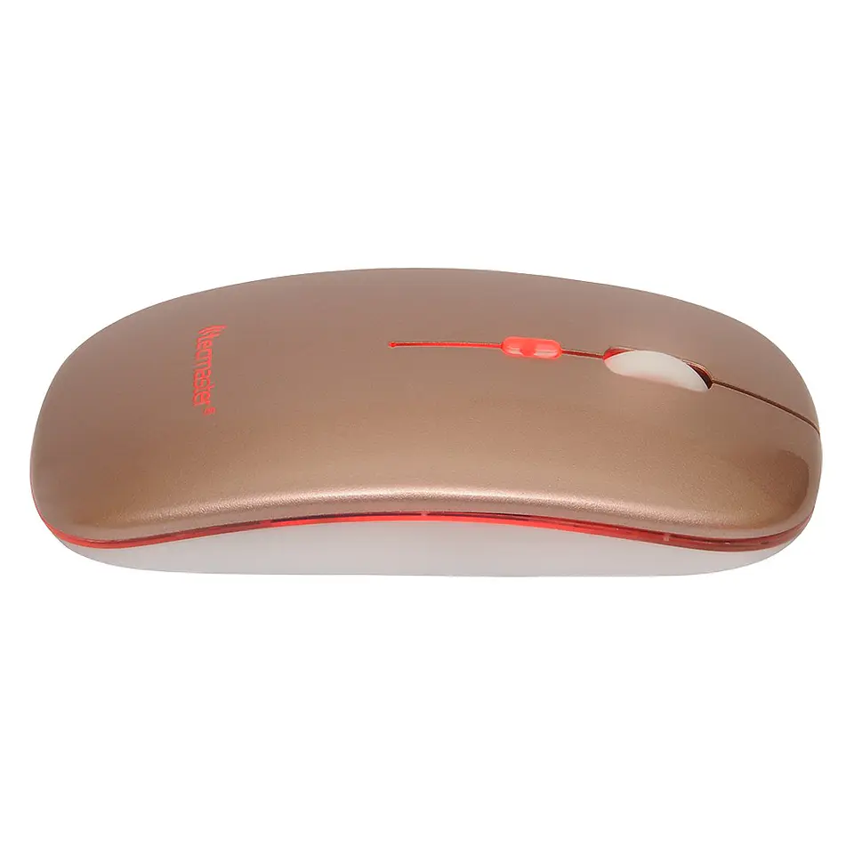 Mouse Slim Dual Inalámbrico Tecmaster Recargable Rosa TM-100516-PK 1