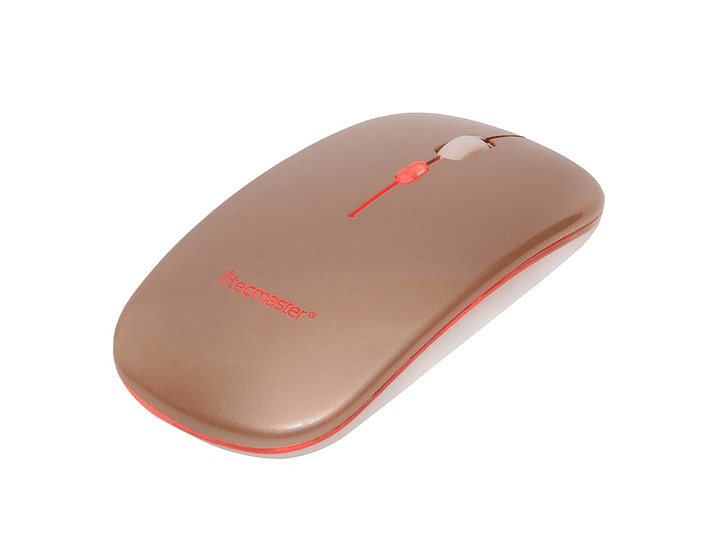 Mouse Slim Dual Inalámbrico Tecmaster Recargable Rosa TM-100516-PK 2