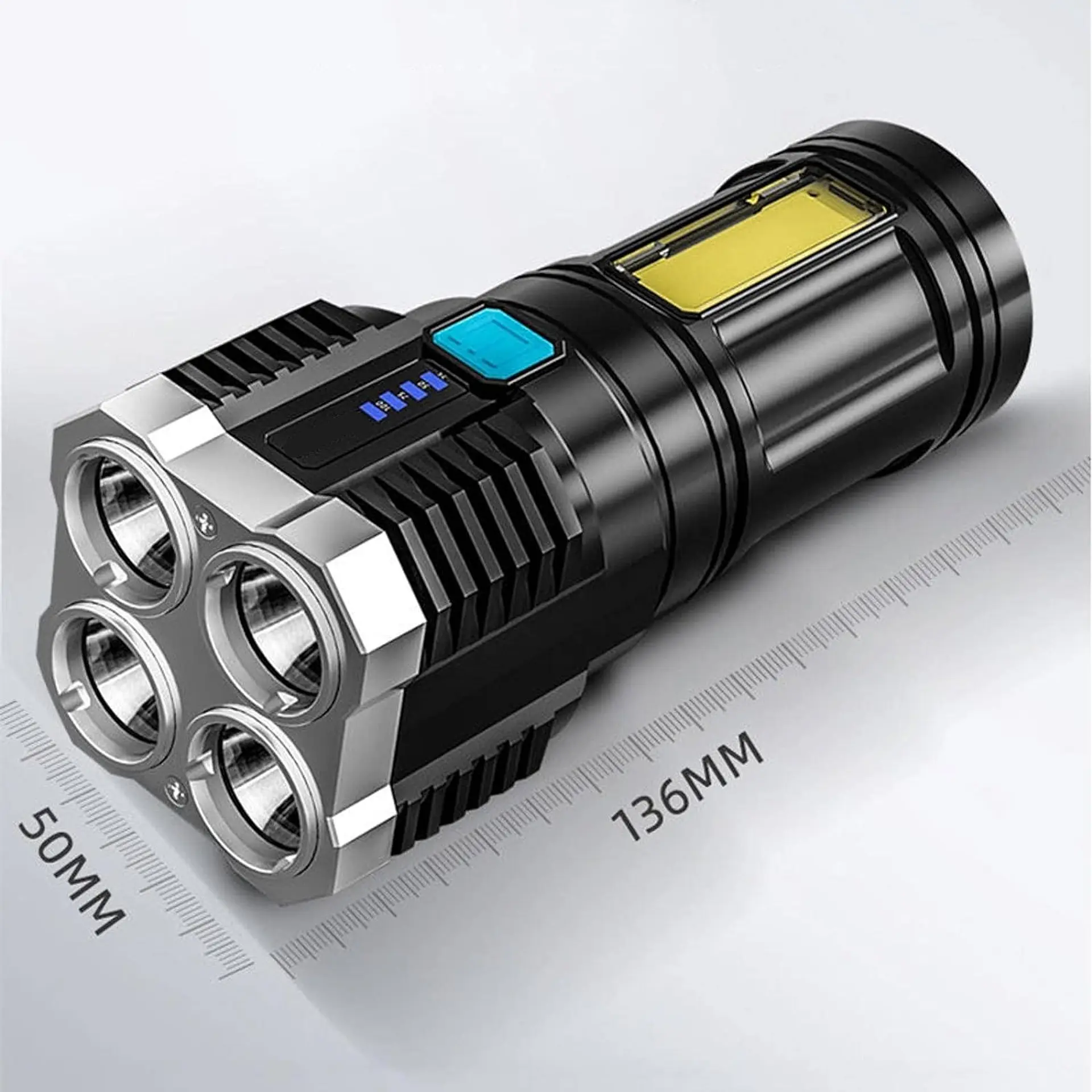 Linterna Tecnolab De Mano 4+1 Led Cob TL544 2
