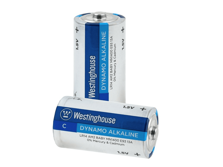 Pack 2 Pilas Dynamo Alcalina C Westinghouse 2