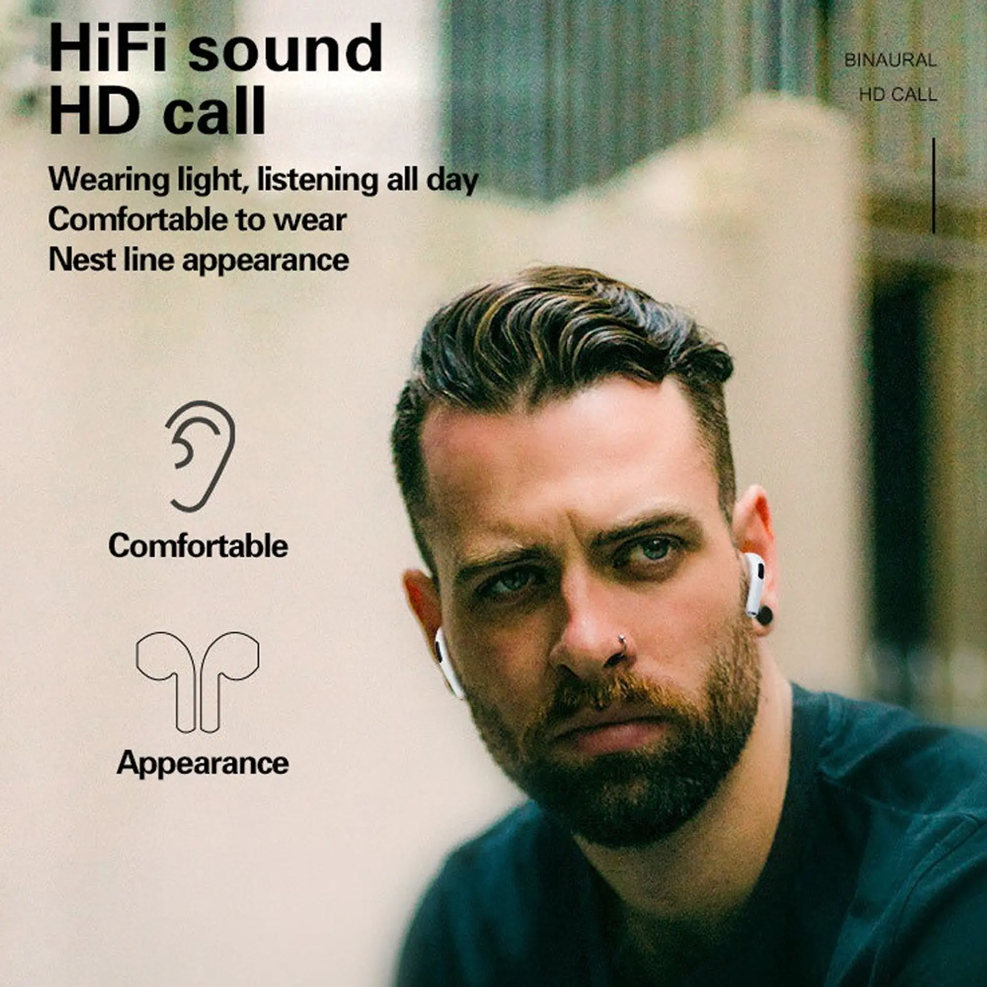 Audifonos Lenovo HT38 In Ear Bluetooth TWS Negro 2