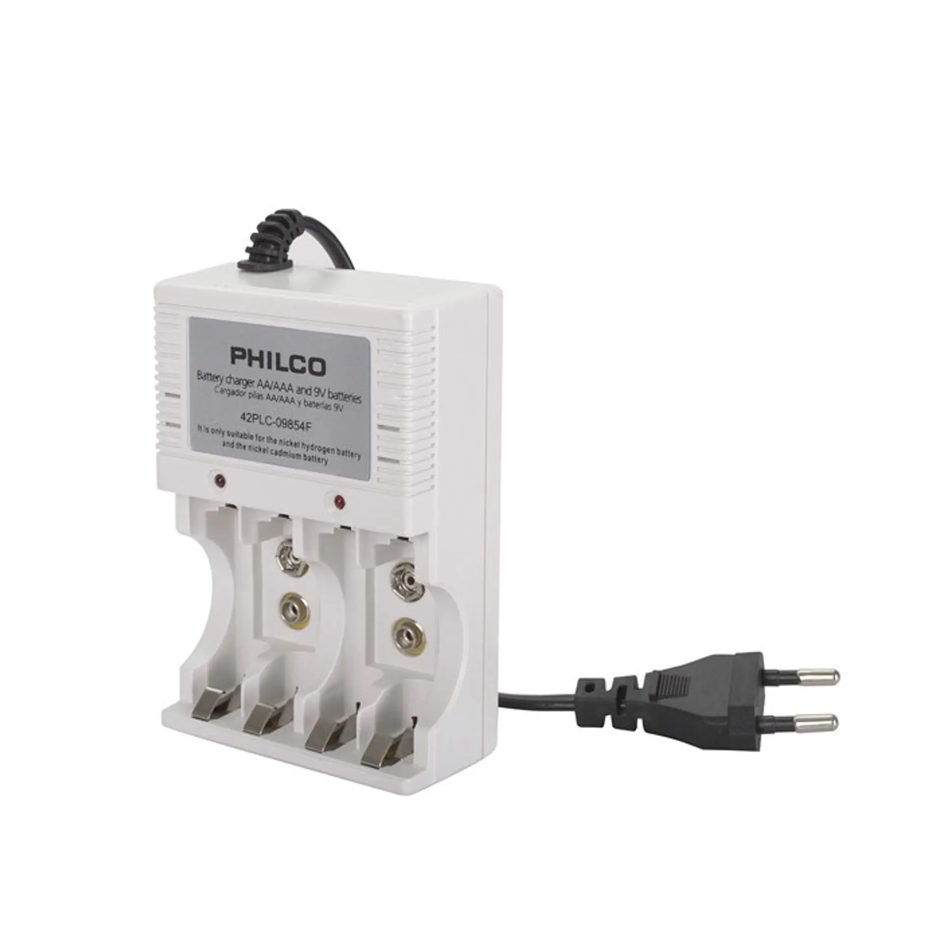 Cargador Pilas Philco + 2 Pilas Aa Y 2 Pilas Aaa Recargables 2