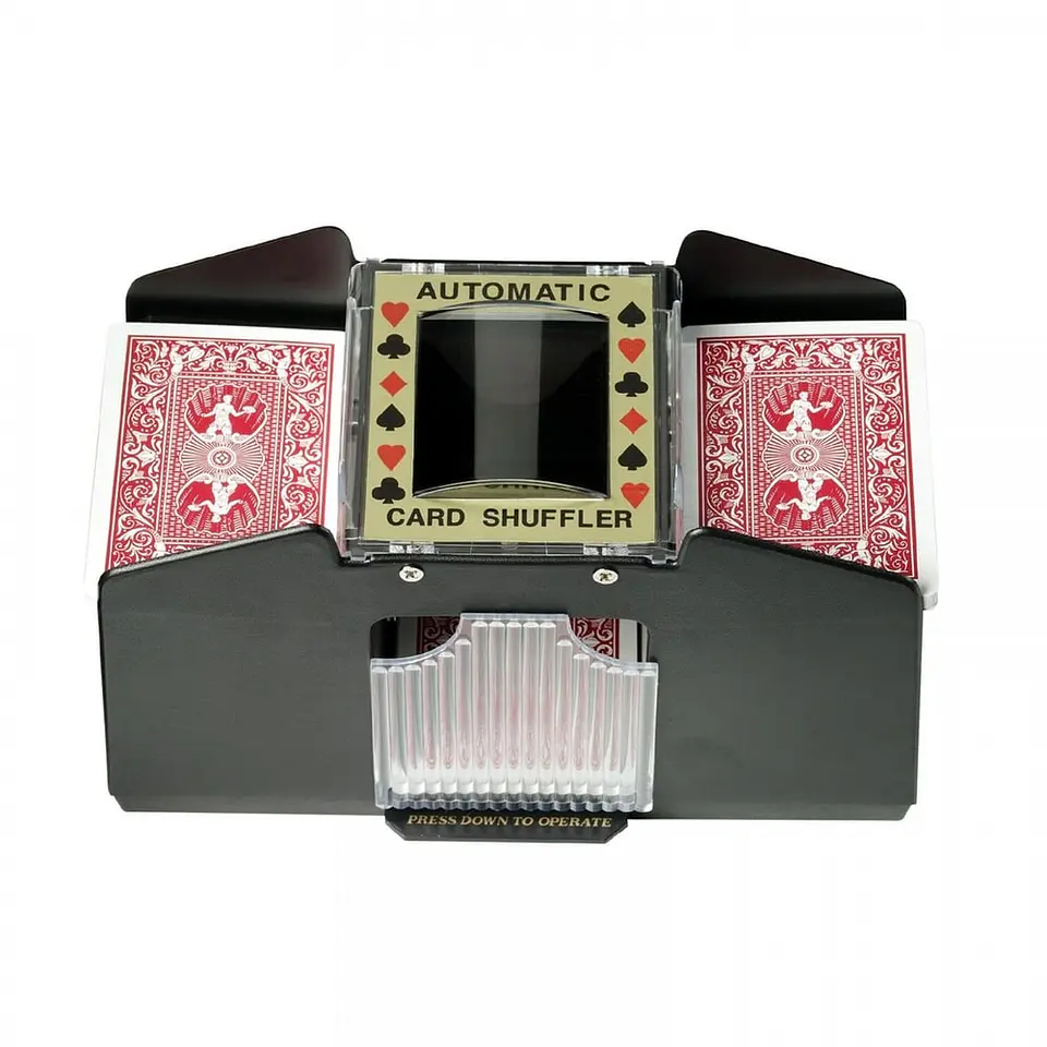 Mezclador Barajador De Cartas Automático Poker A Pilas 4