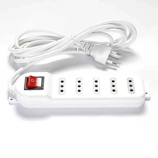 Alargador Eléctrico Philco XT53 3 Mts 6 Pos Blanco